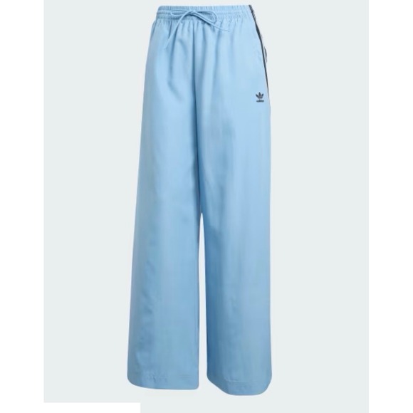 ADIDAS Originals Women Medium  Adicolor Firebird Oversized Track Pants Ash Blue - Picture 3 of 8